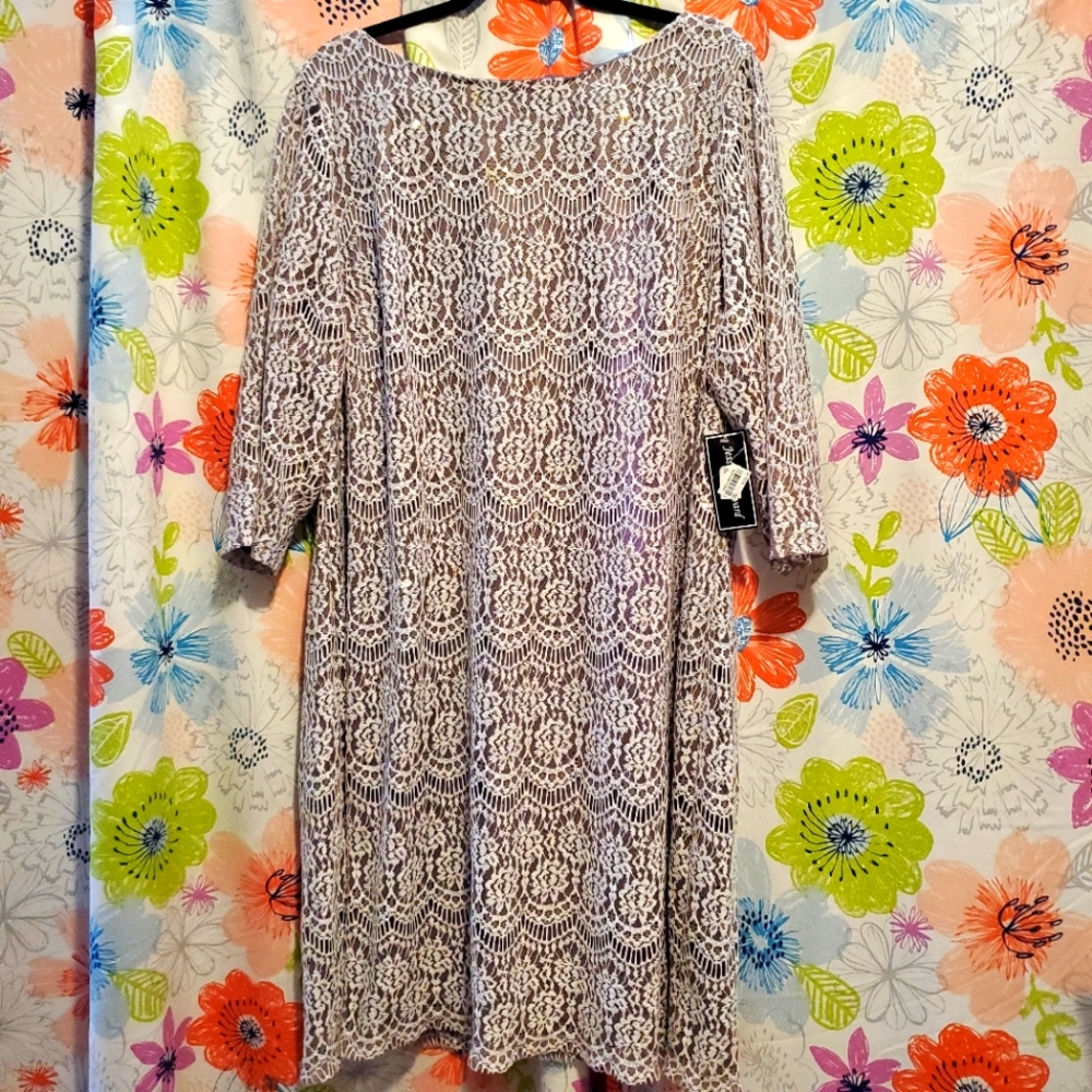 Jessica Howard 64-Day Lace Dress -Plus Size